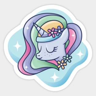 GLOWING UNICORN Sticker